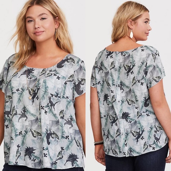 torrid Tops - Torrid | Jurassic World Abbey Georgette Blouse
